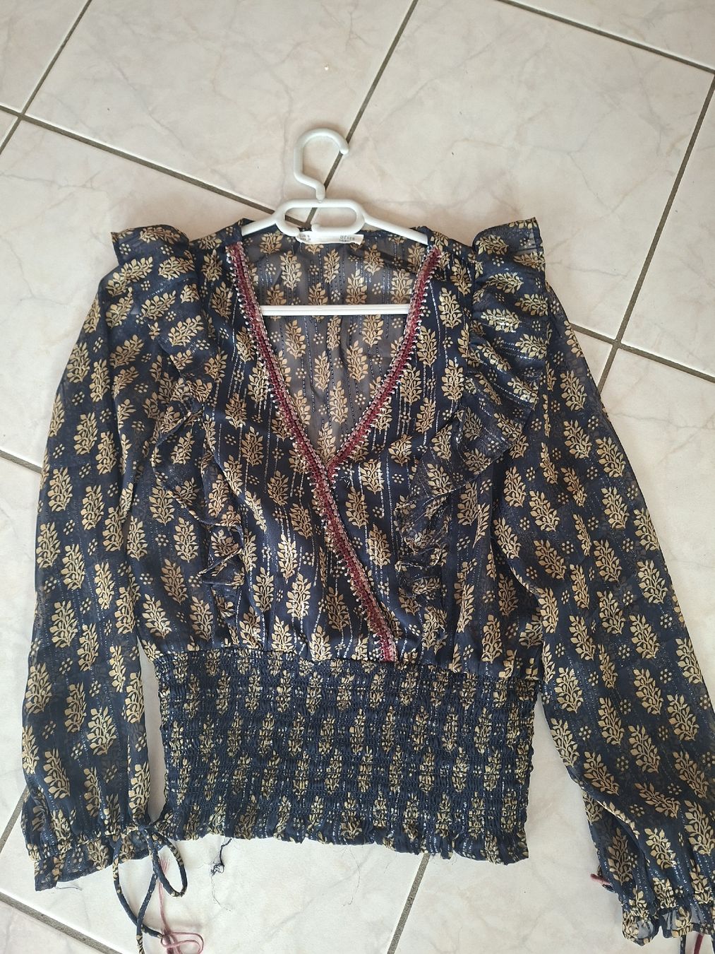 Camicette: Blouse Bohème Manches Longues – Usato da rolle venduto da GG31 1