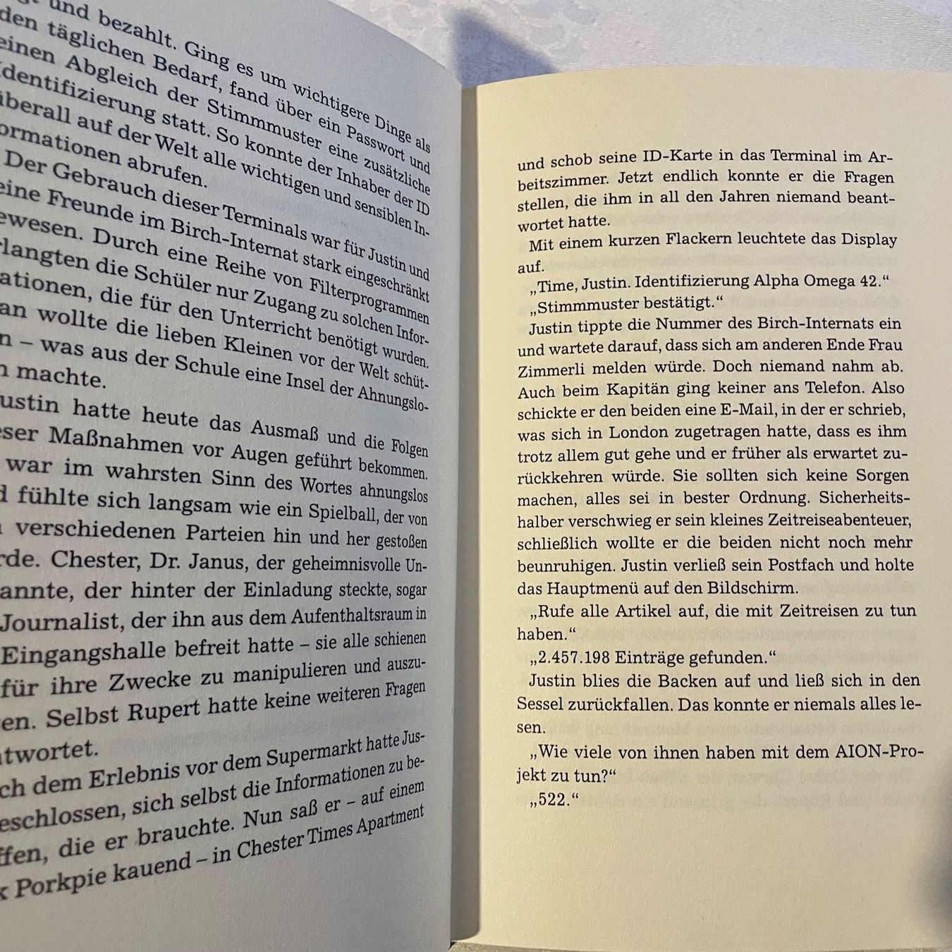Libri: Peter Schwindt: Justin Time - Zeitsprung. Science fiction – Usato da Liestal venduto da Coutellerie 2
