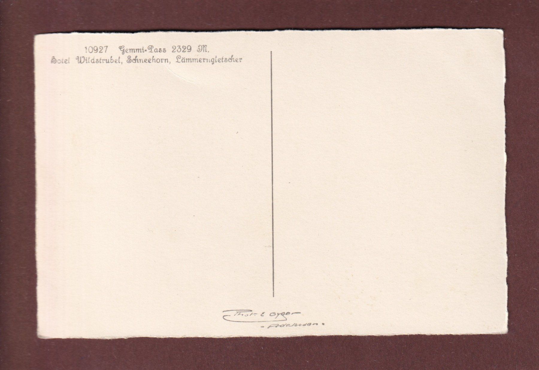 Cartoline postali: GEMMI-PASS - Hotel Wildstrubel – Usato da Pully venduto da nicecards-shop 1