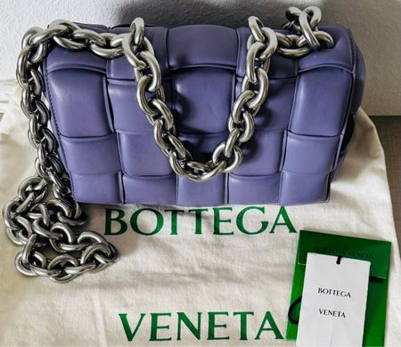 Bottega Veneta Padded Cassette Bag Lavender Leather Used