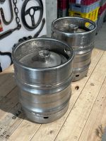 Bierfässer aus Edelstahl ( Couchtisch / Beistelltisch / Deko