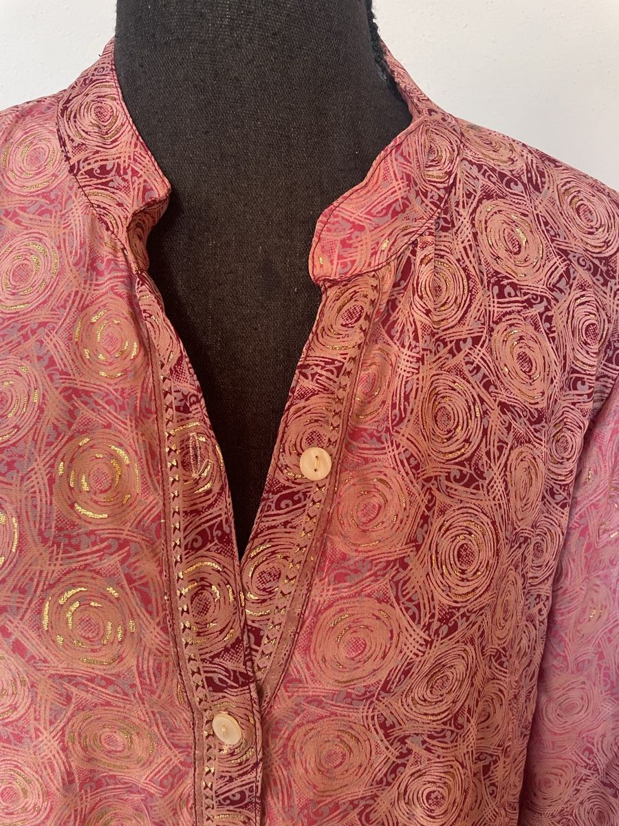 Tuniken: Boho Tunika / Kleid / Blusenjacke aus Seide – Neu (gemäss Beschreibung) aus Sigriswil von ck56 4