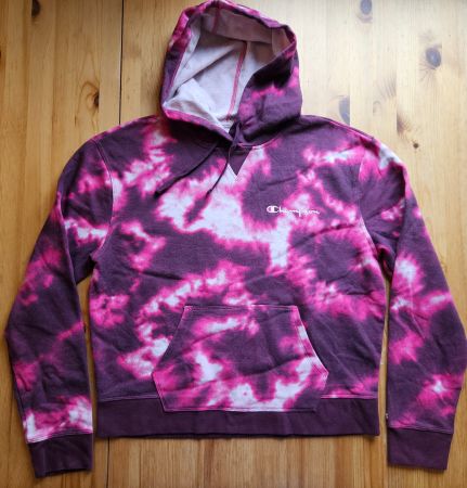 Hoodie Champion Grösse L Damen Tie Dye Batik Muster