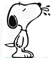Snoopy Aufkleber für Top Angebot