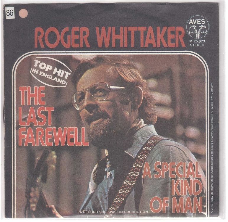 Dischi in vinile: Single7  Roger Whittaker  --  The last Farewell – Usato da Rheinau venduto da asteng