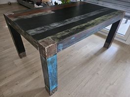 Esstisch aus Massivholz L. 160cm, B. 100cm, H. 76cm