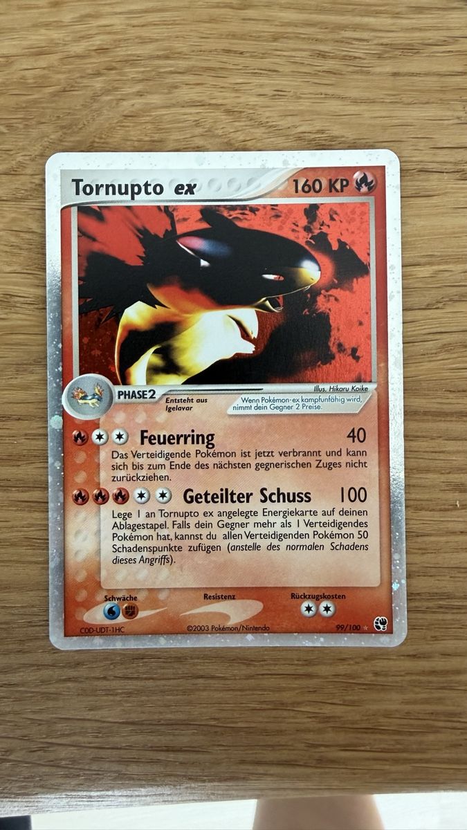Pokémon Carte collezionabili: Tornupto ex Pokémon Karte Deutsch – Usato da Sulgen venduto da WhiskersAway
