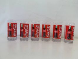 vintage Coca Cola Gläser 4 dl 6 stk L 4479