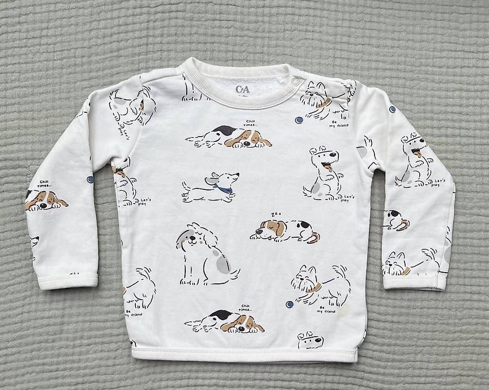 C&A Pulls & Sweat-shirts: Gr.92, Pullover hellbeige Hunde von C&A – D'occasion à Gattikon par AnnettFloh