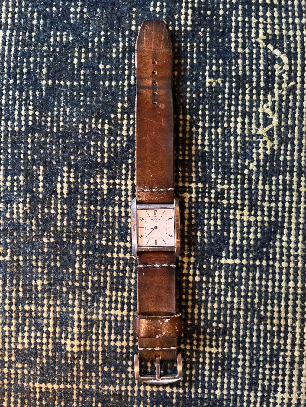 Orologi: Boccia Titanium mit handgefertigtem Lederband – Usato da Hätzingen venduto da pflanzan222