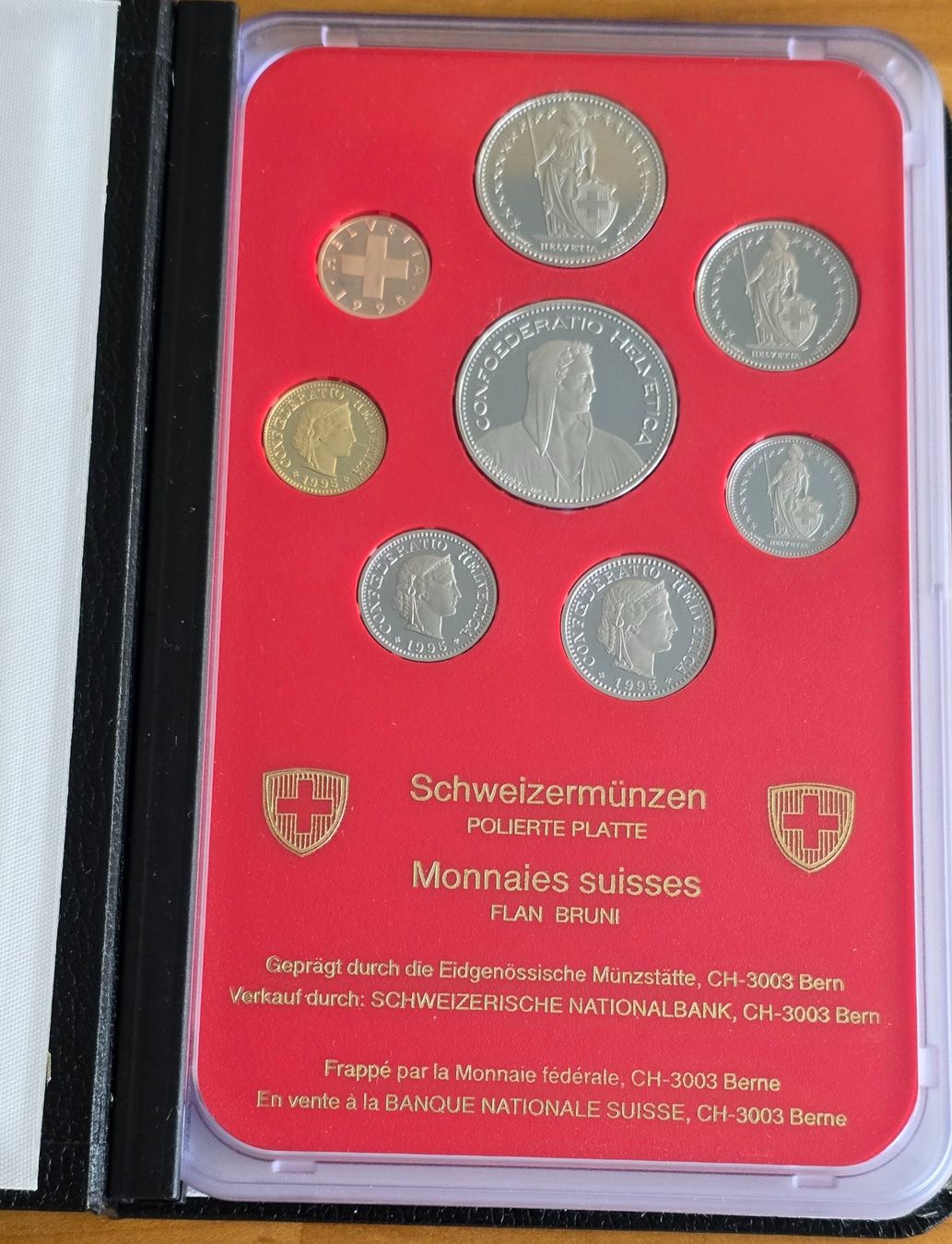 Tutti le monete: Kursmünzsatz 1995 PP polierte Platte – Nuovo (secondo la descrizione) da Winterthur venduto da Cruiser3 1
