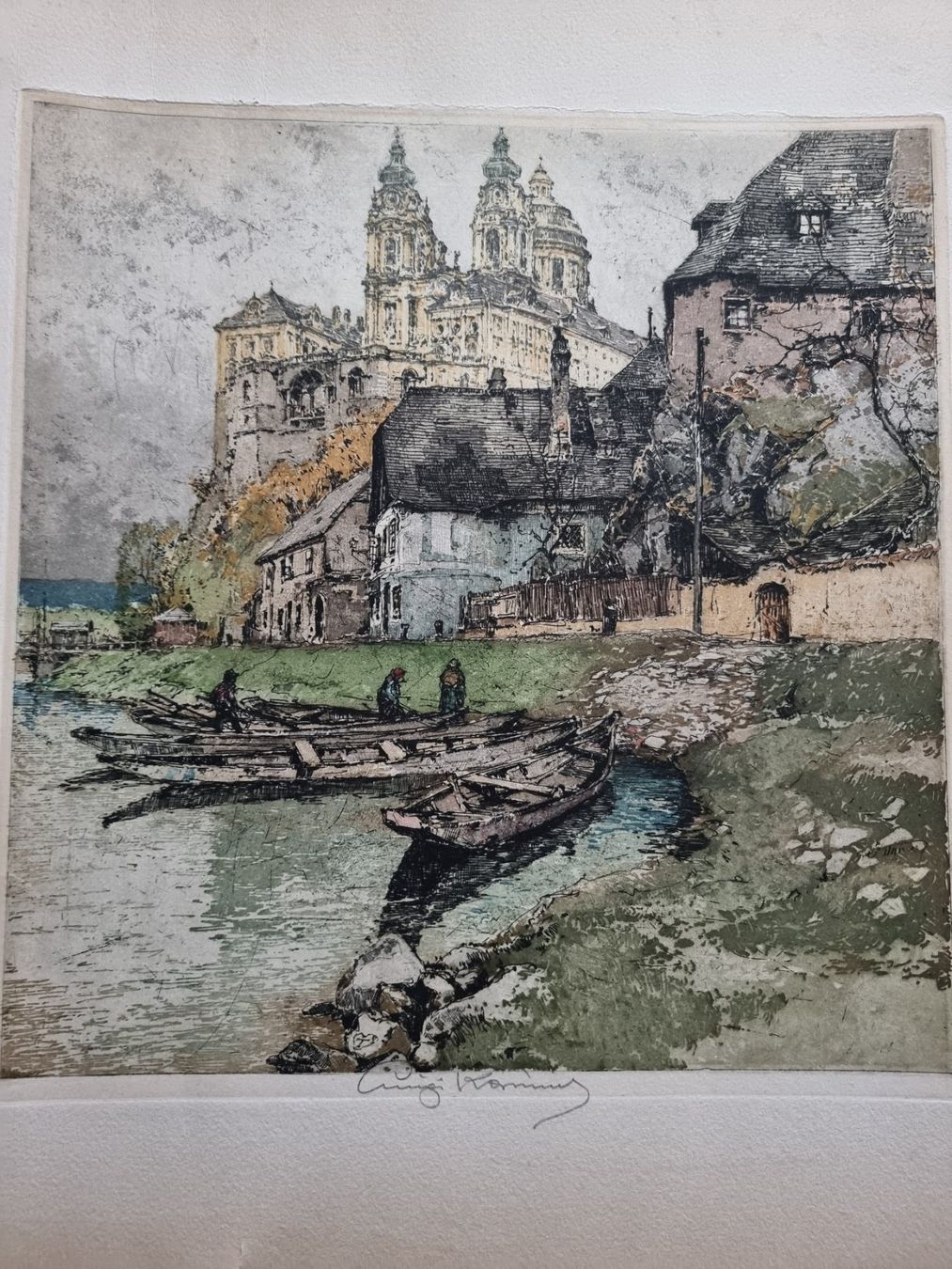 Arts picturaux & lithographies: Luigi Kasimir Farbradierung signiert – D'occasion à Gersau par grafik-kunst 2