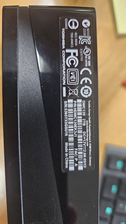 Toshiba Dischi rigidi: Toshiba Festplatte 2TB DWC120EK3J1 HDD – Usato da Brüttisellen venduto da itprofisgroup