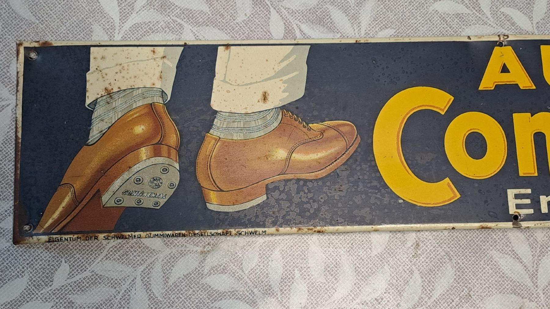 Continental Insegne: Continental Absätze Blechschild antik – Usato da schönholzerswilen venduto da Vistapoint 4