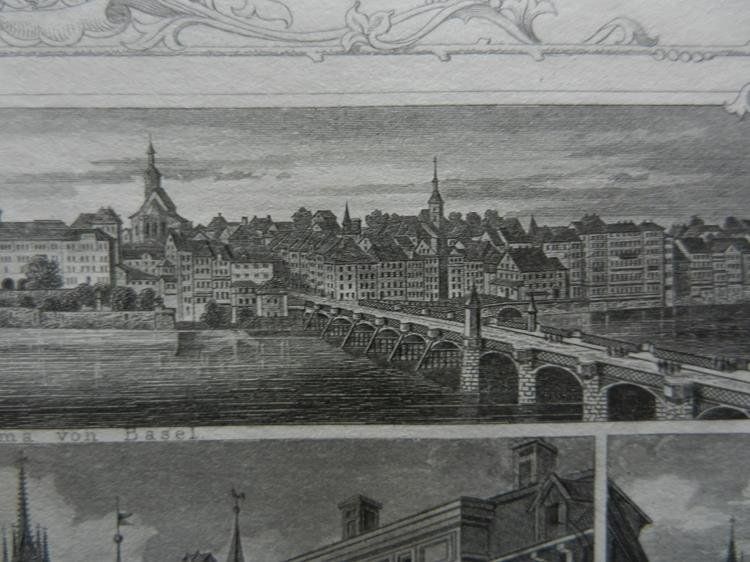 Gravures: Souvenirblatt Basel – D'occasion à Risch par Rischli15 8
