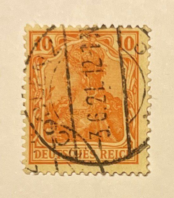 Tutti i francobolli: Deutsches Reich 10 Pfennig – Usato da Oftringen venduto da Vucki