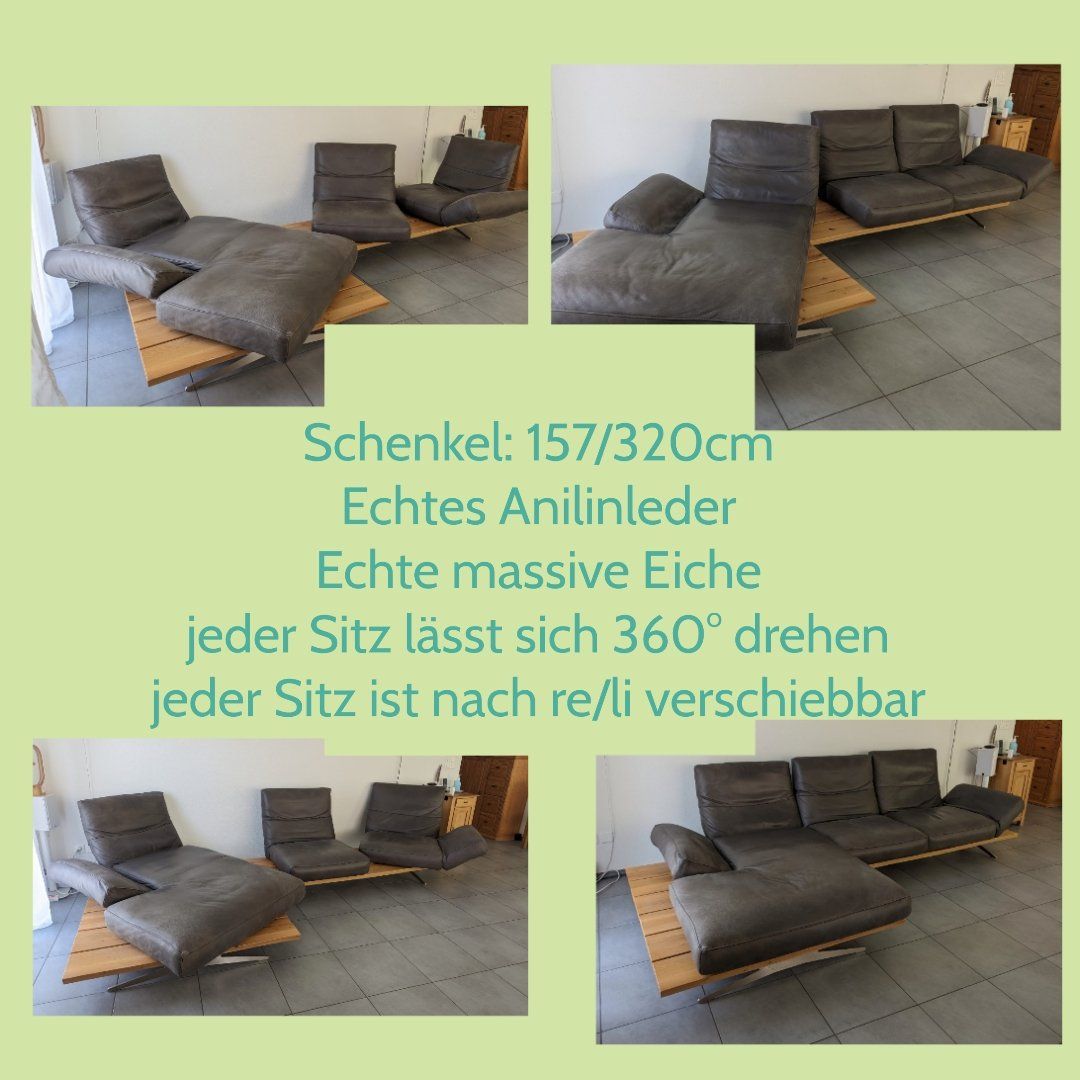 Sofas: Superspezielles Echtleder Ecksofa – Gebraucht aus Oftringen von Schaninb 1