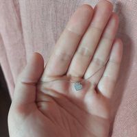 Weissgold-Herzkette mit Diamanten