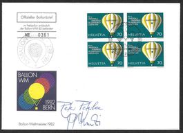 Ballonpostbrief Gasballon-WM Belp 25.9.-3.10.1982