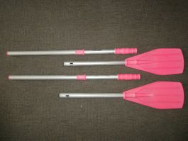 Paddel Set steckbar Aluminium pink
