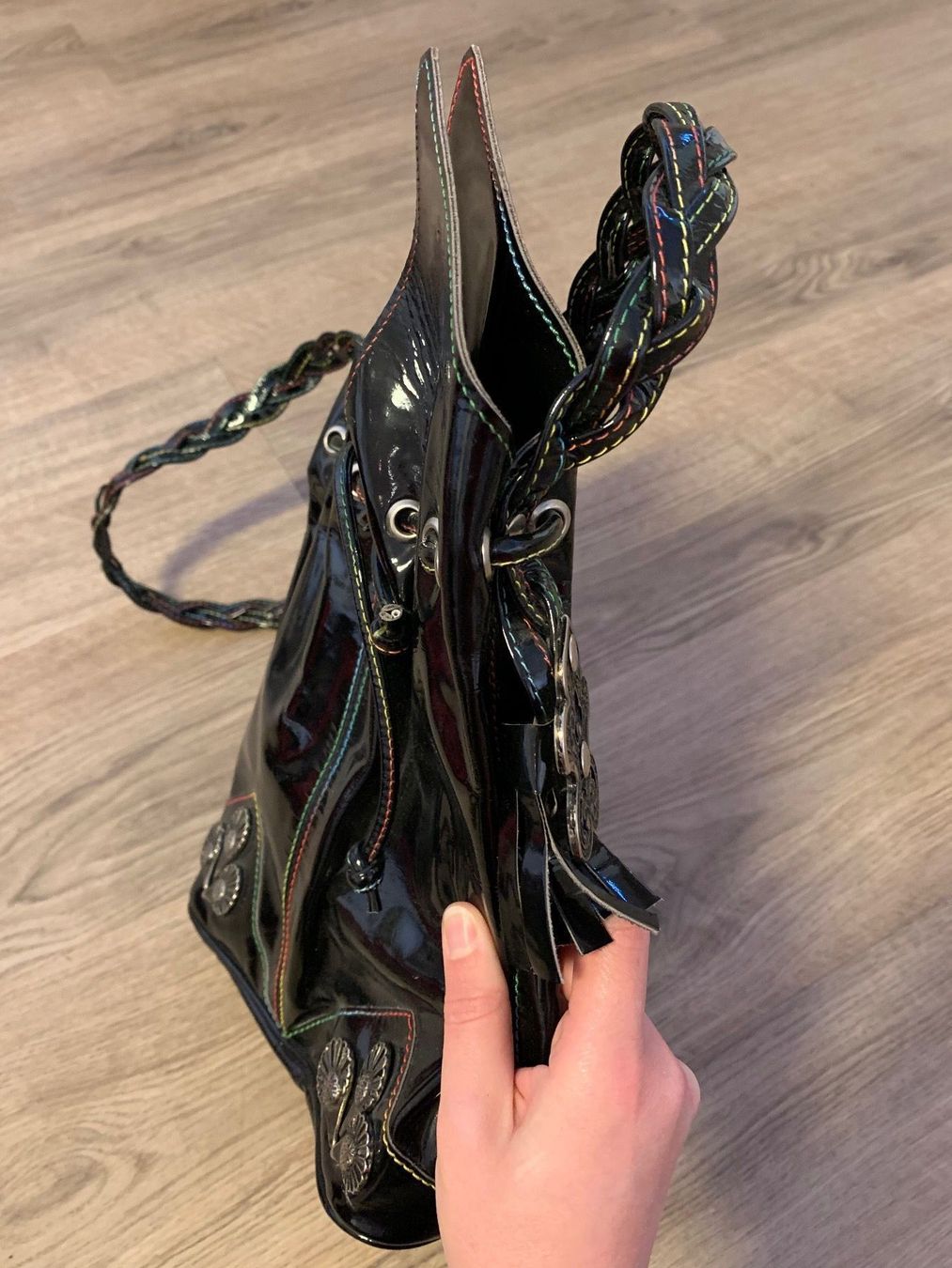 Borse da donna: Tasche Vintage Lack Optik – Usato da Fislisbach venduto da KolibriSecondhand 5
