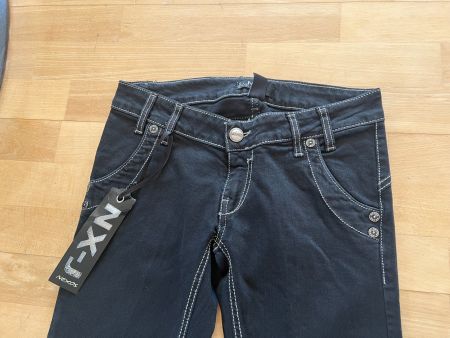 NEXOS Damen Jeans in Gr. 44, Schwarz, NEU