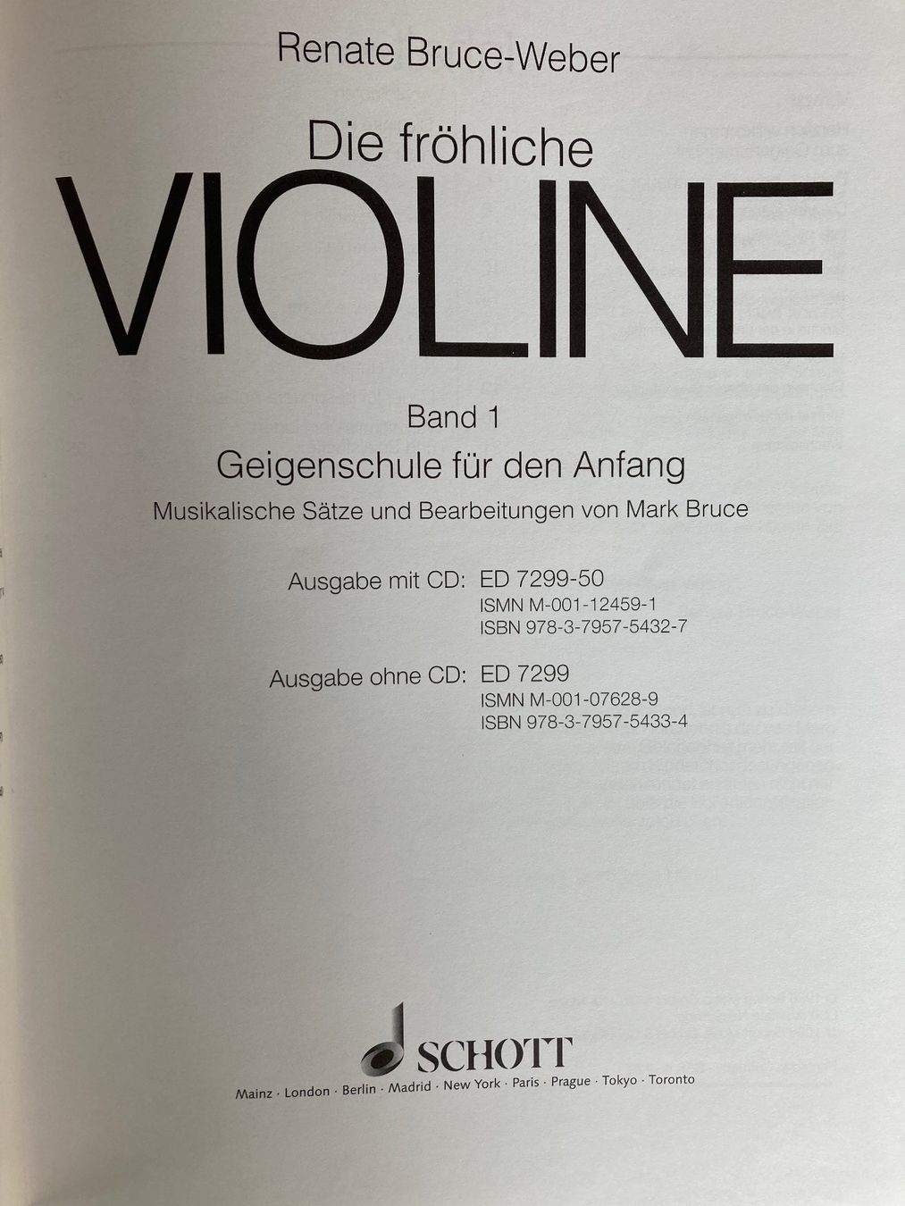 Bücher: Die fröhliche Violine Band 1 mit CD – Neu (gemäss Beschreibung) aus Gossau ZH von Roli1 1