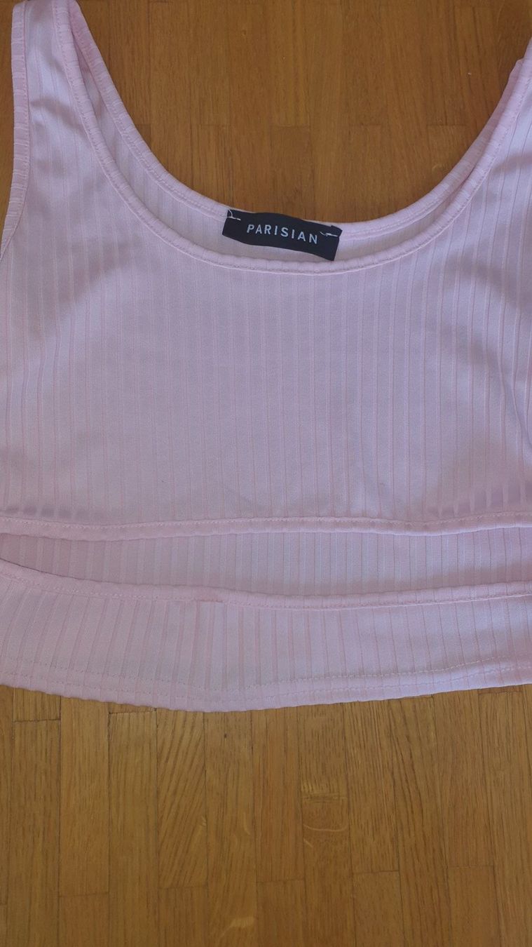 Top: Crop top rose pâle taille S/M – Nuovo (secondo la descrizione) da Versoix venduto da aline_b 1