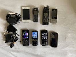 Diverse Handy Sammlung Nokia iPhone Sony guter Zustand