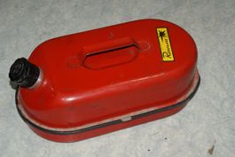 (KK)Benzinkanister Metall Blech Reserva Tryckprovad Oldtimer