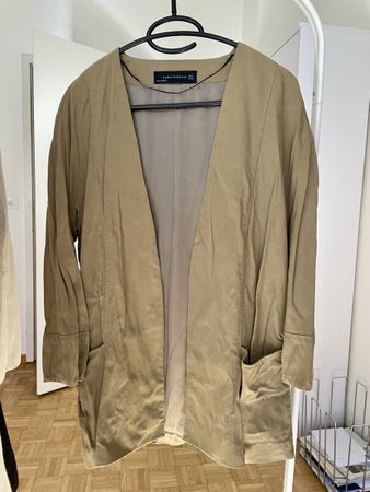 Zara Jacke/Mantel/Blazer in Khaki/olivgrün Grösse S