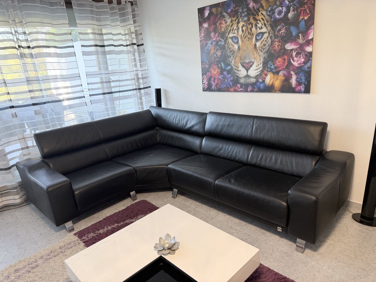 Sofas: Echt Leder Sofa-Ecksofa Schwarz Ab Fr.1 – Gebraucht aus Dietikon von Kumar_Occasionen 5