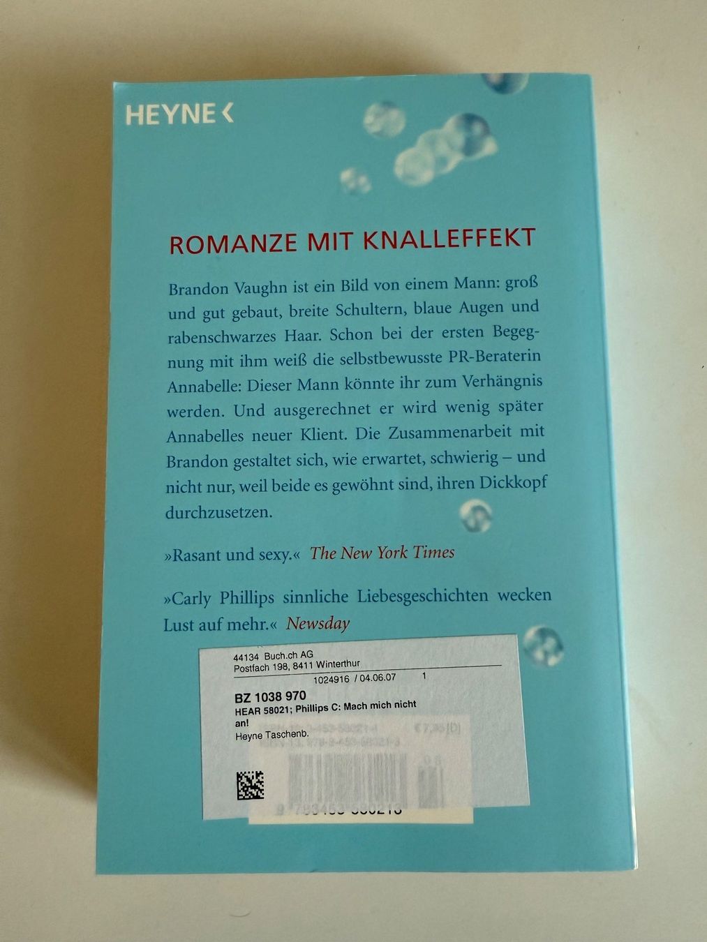Libri: Carly Phillips - Mach mich nicht an! – Usato da Eschenbach SG venduto da Sums 1