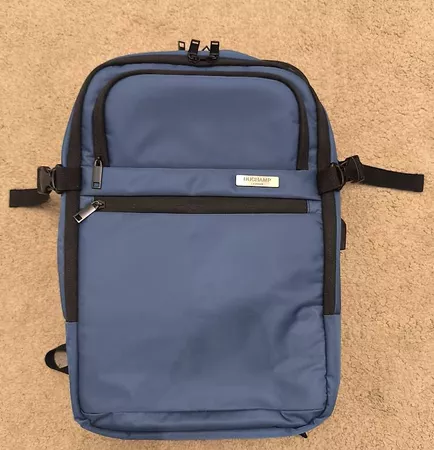 Duchamp London Expandable TravelBackpack SuitcaseMarineblau