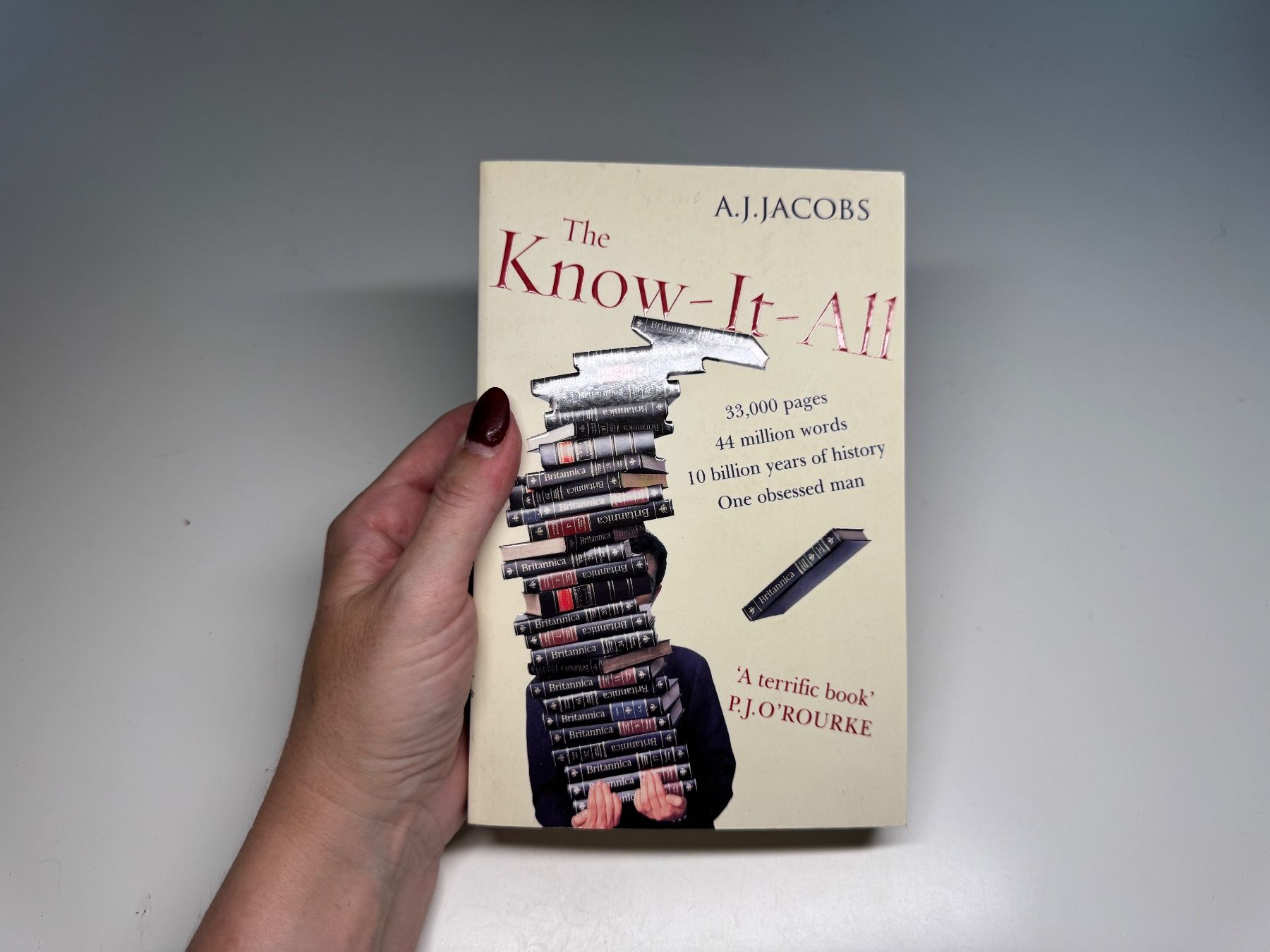 Libri: NOVEL: A. J. Jacobs, Theknow-it-all – Usato da Grosswangen venduto da English_books