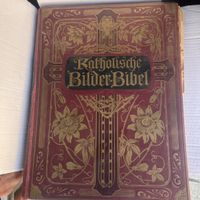 Alte katholische Bilder-Bibel Jugendstil 