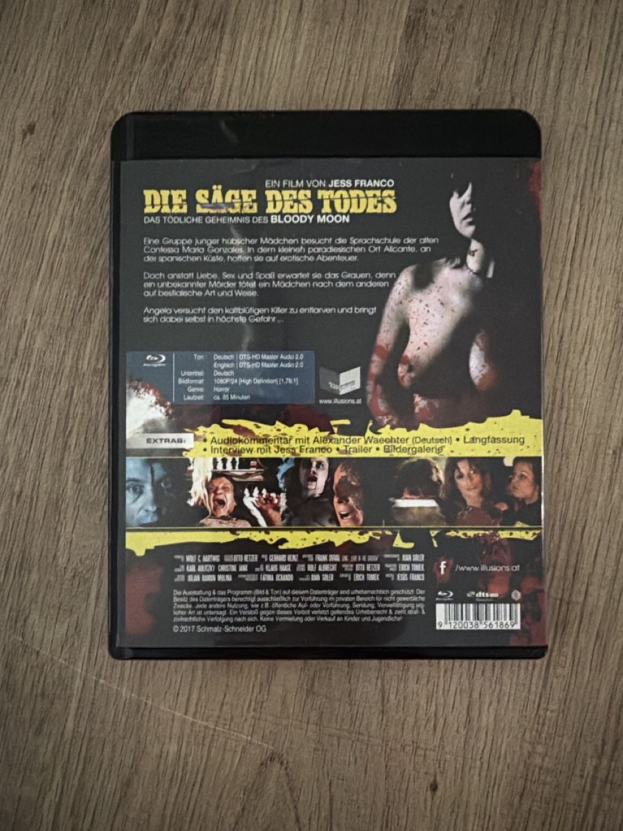 Tous les DVDs: Die Säge des Todes (1981) BluRay – D'occasion à Hagendorn par masterchieff 1