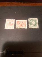 Lot de 3 timbres Canada vintage - Collection automne