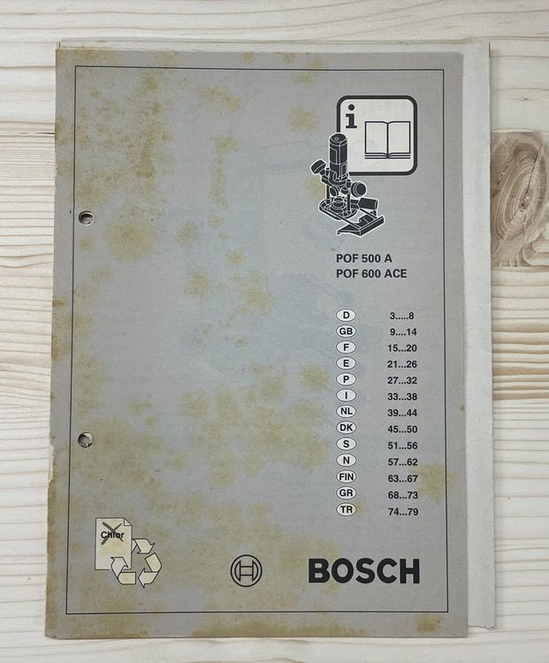 Ober-/Kantenfräse Bosch POF 600 ACE (Gebraucht) in Langenthal für CHF 1 ...
