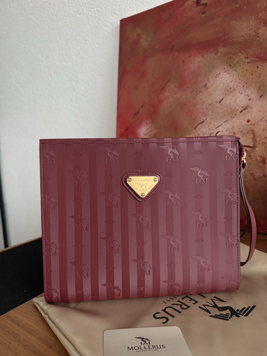 Maison Mollerus Borse da donna: Maison Mollerus Necessaire antik rot/gold – Usato da Baden venduto da Linda46