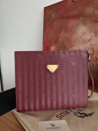 Maison Mollerus Necessaire antik rot/gold