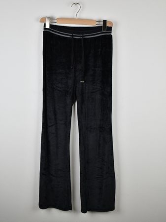 Roberto Cavalli Gym Hose, Samtoptik Gr.40, schwarz