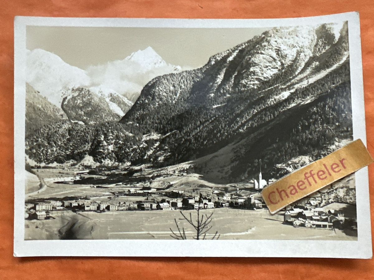Cartoline postali: 1942 Zernez mit Piz Linard – Usato da Zürich venduto da Chaeffeler
