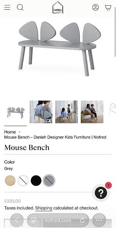 Nofred Mouse bench (Kinderbank) (D'occasion) à Zurich pour CHF 250 ...