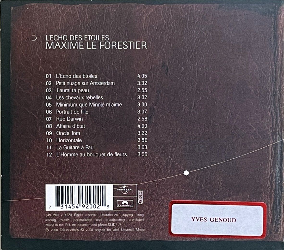 CD: Maxime Le Forestier 2 CD's - L'écho des étoiles & Same – Usato da Savagnier venduto da Ne2065 2
