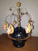 Wendt & Kühn Spieldose Weltkugel Engel, Erzgebirge, gemarkt
