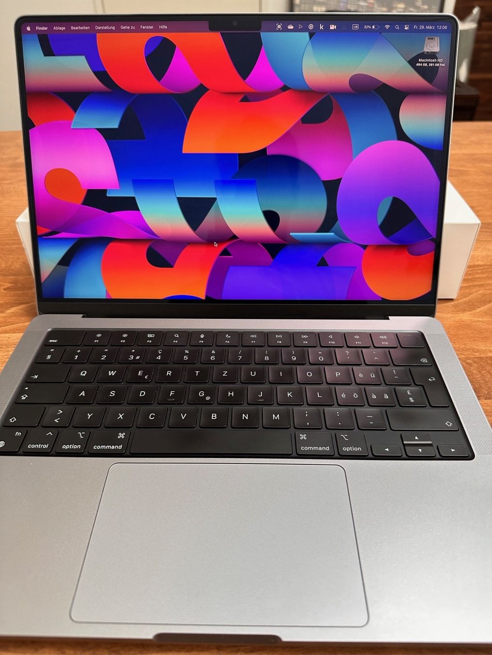 Apple Notebooks: Macbook Pro 14", M2 Pro, 16 GB RAM, 512 GB HD – Gebraucht aus Baar von