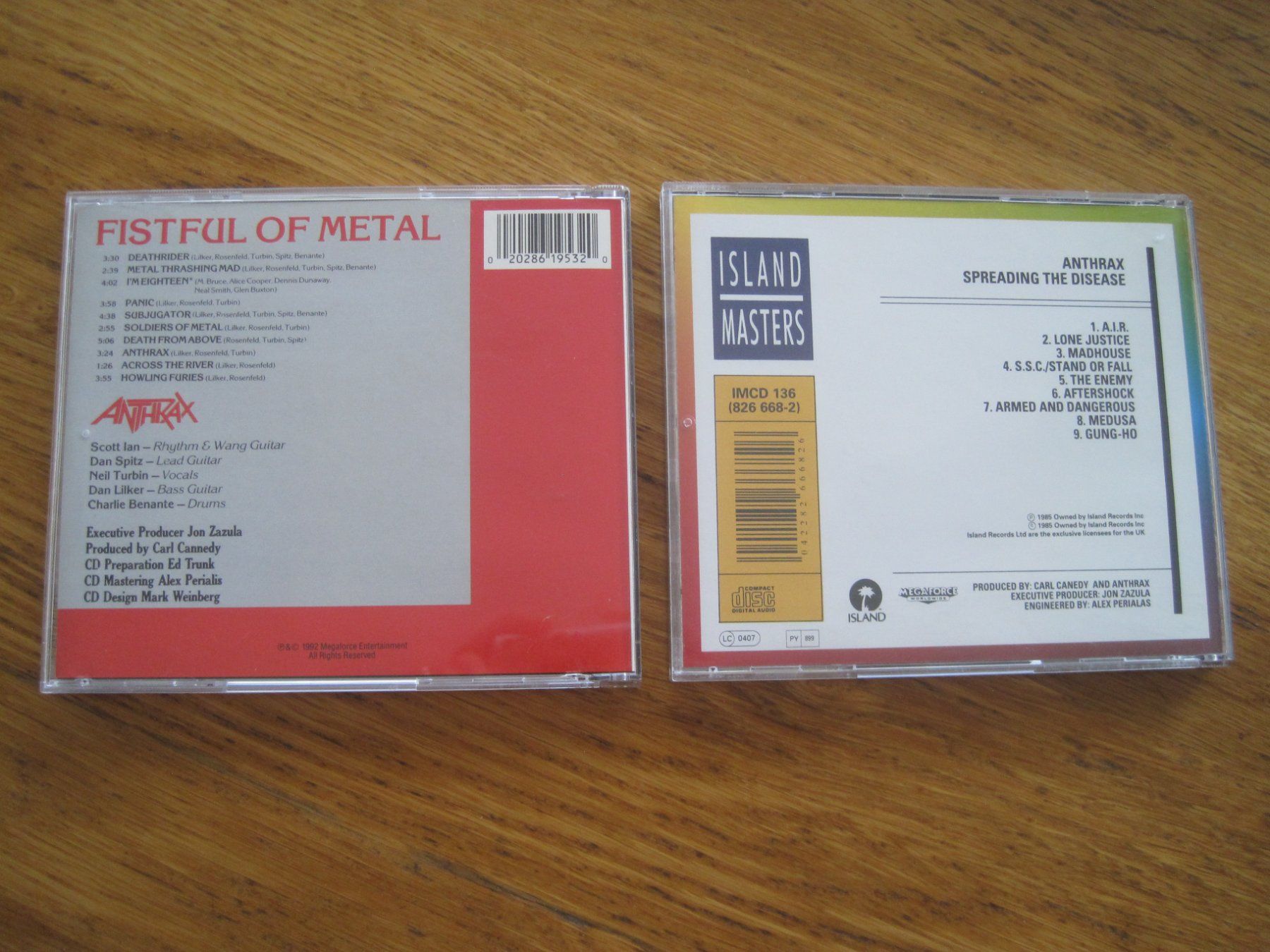 CD: Anthrax & Spreading of Disease   CD 's  LOT – Usato da Gossau SG venduto da Noryflory 1