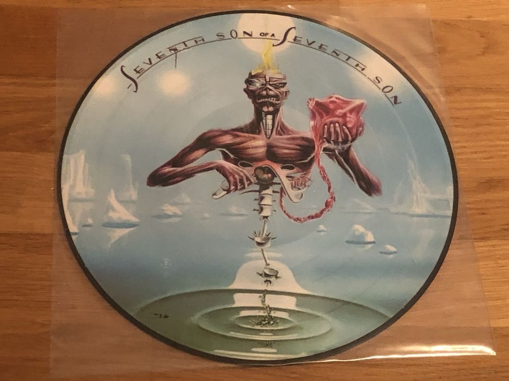 Iron Maiden 1988. Äusserst Rar. Pictures Disques mit Poster (Gebraucht ...