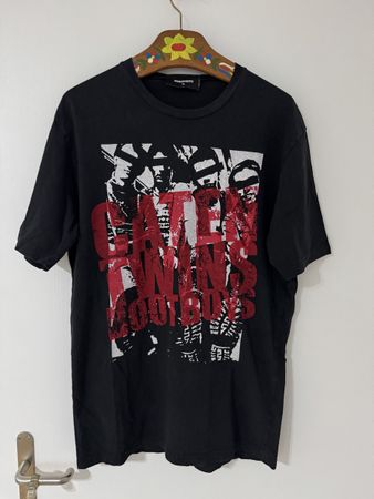 Dsquared2 T-Shirt XL - Schwarzes Shirt mit Print - Top!